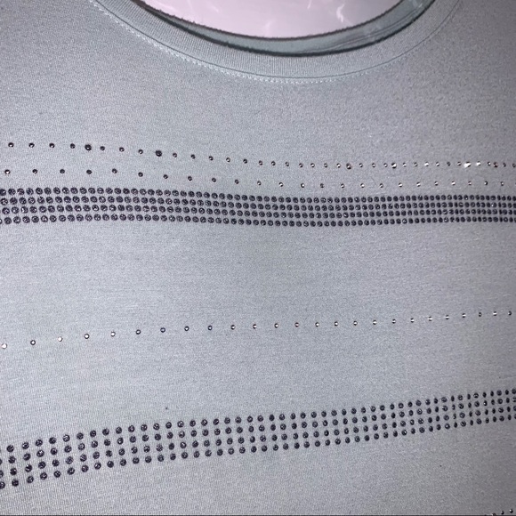 Apt. 9 Mint Striped Tee - Picture 3 of 5